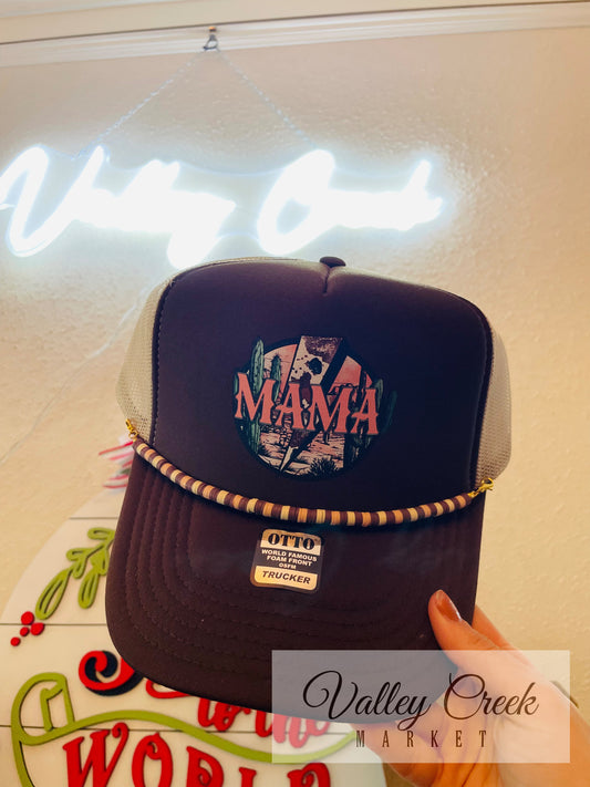 Mama Brown Trucker Cap