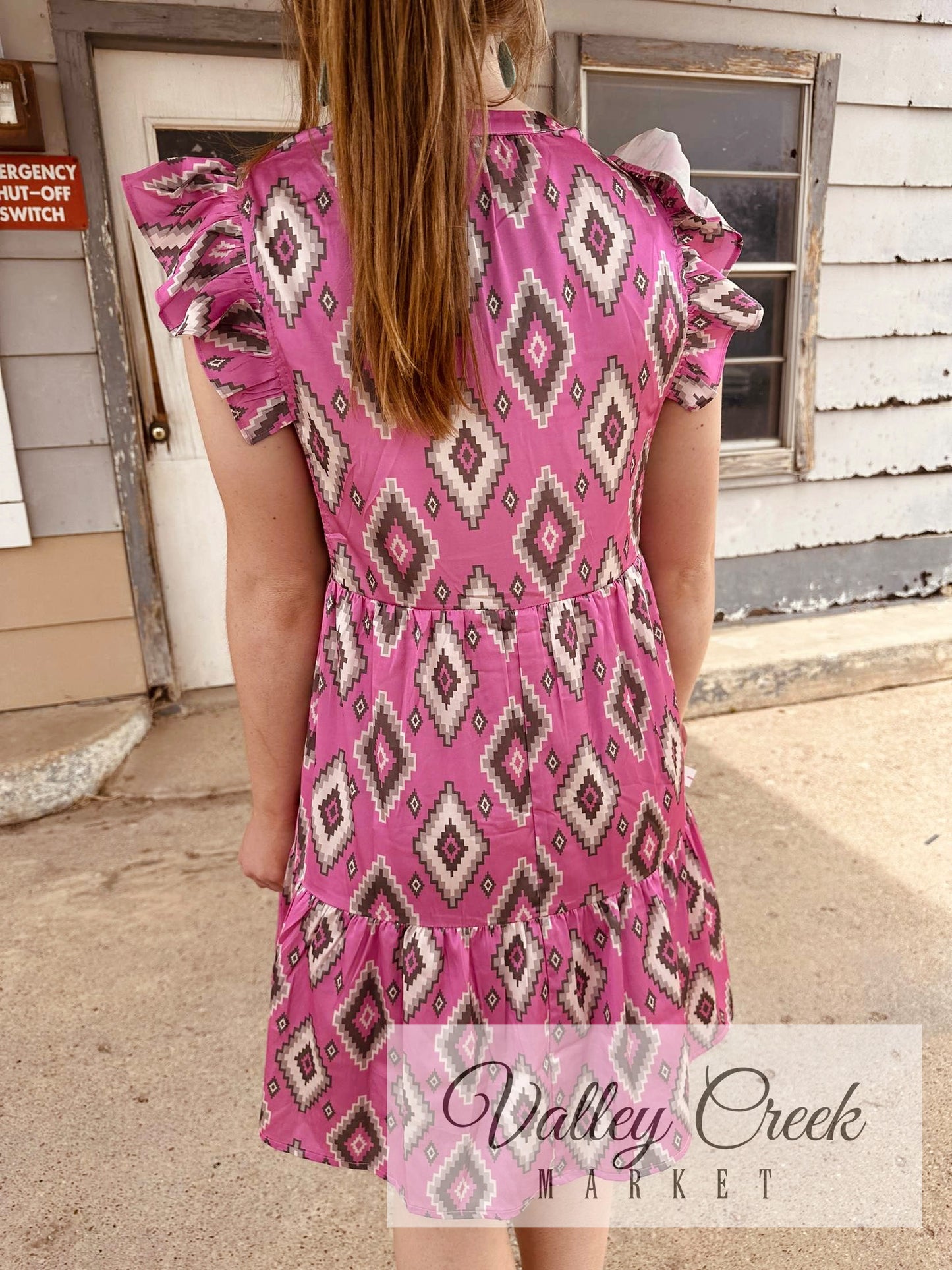 Pink Aztec Dress
