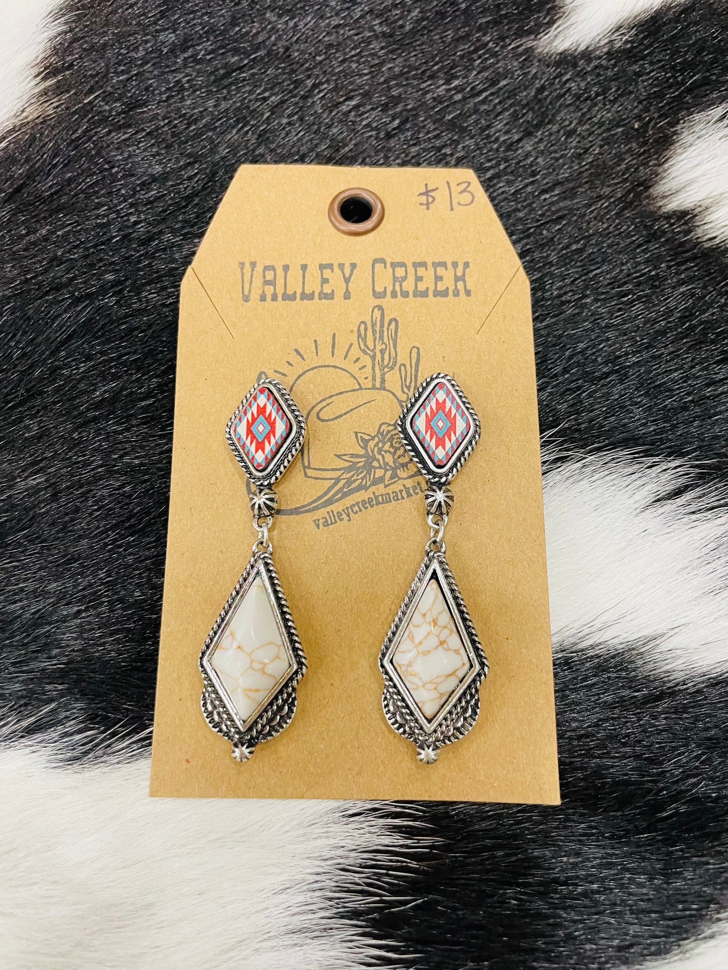 Aztec Cowgirl Earrings