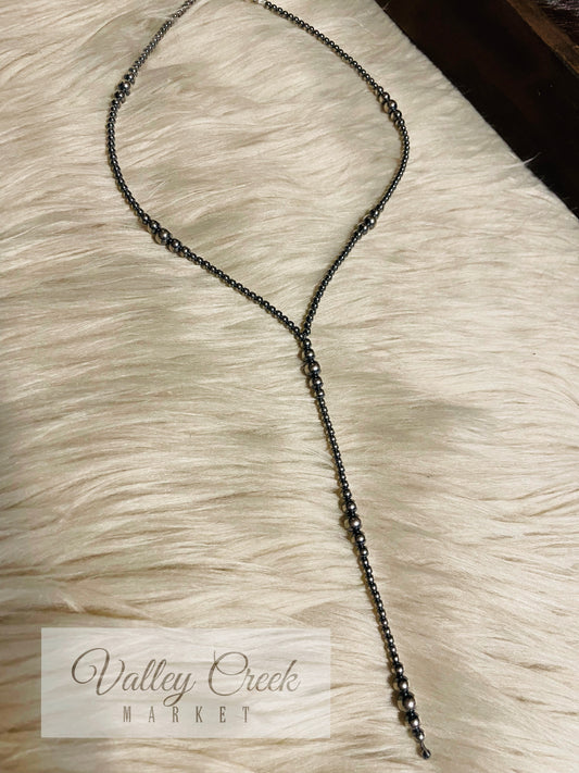 Authentic Navajo Pearl Lariat Necklace