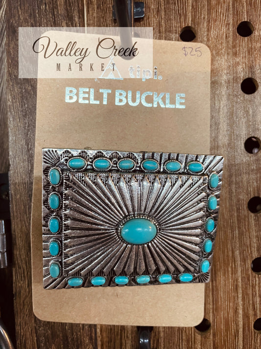 Square Concho Belt Buckle