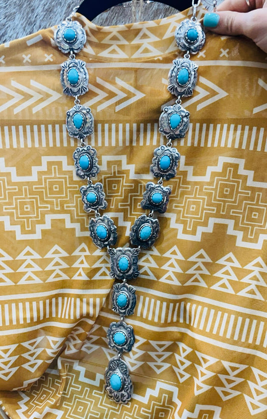 Concho Lariat Necklace