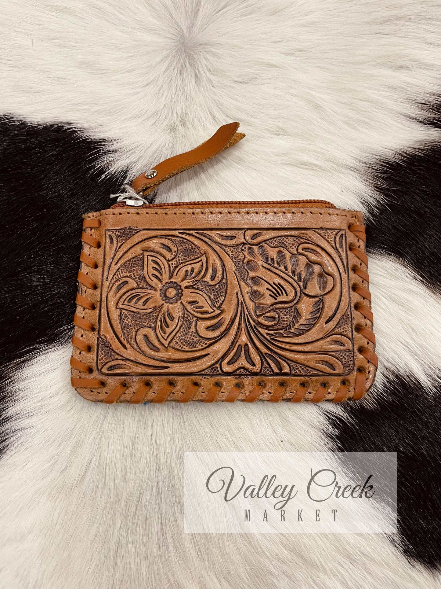 Tooled Coin Pouch