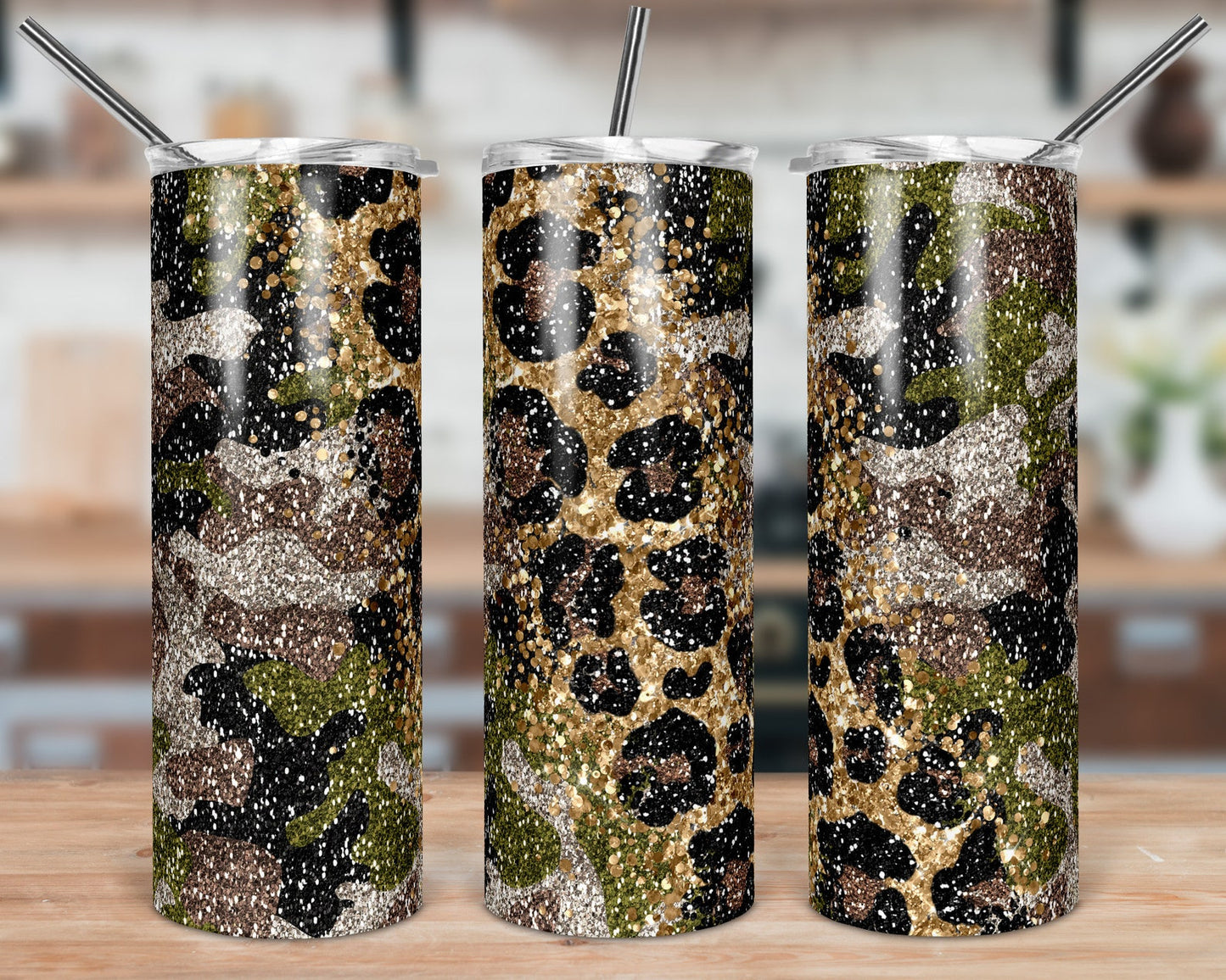 Leopard Print Tumbler, White Glitter Tumbler, Glitter Tumblers, White  Leopard Tumbler, Leopard Print Cup, White Glitter Cup 