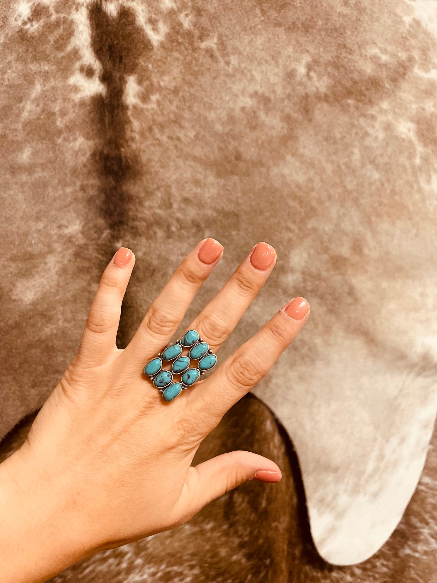 Turquoise Drip Ring