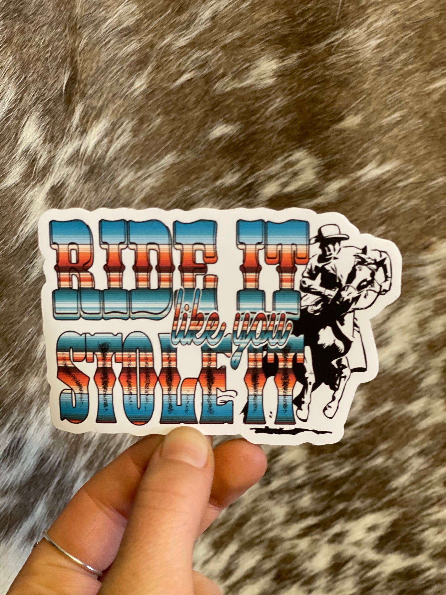 Ride It Like You Stole It Sticker