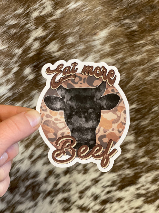 Eat More Beef Sticker