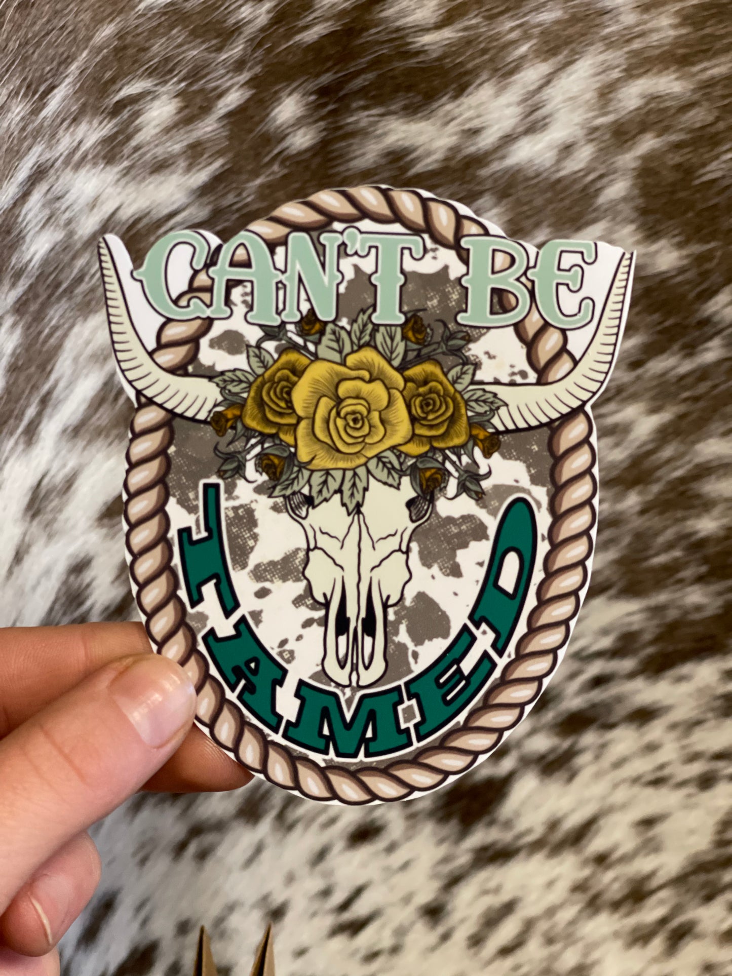 Can’t  Be Tamed Sticker