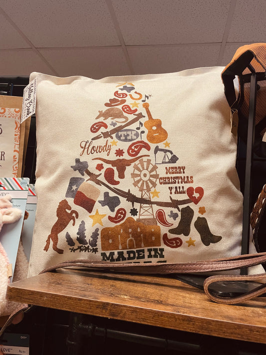 Howdy Christmas Pillow