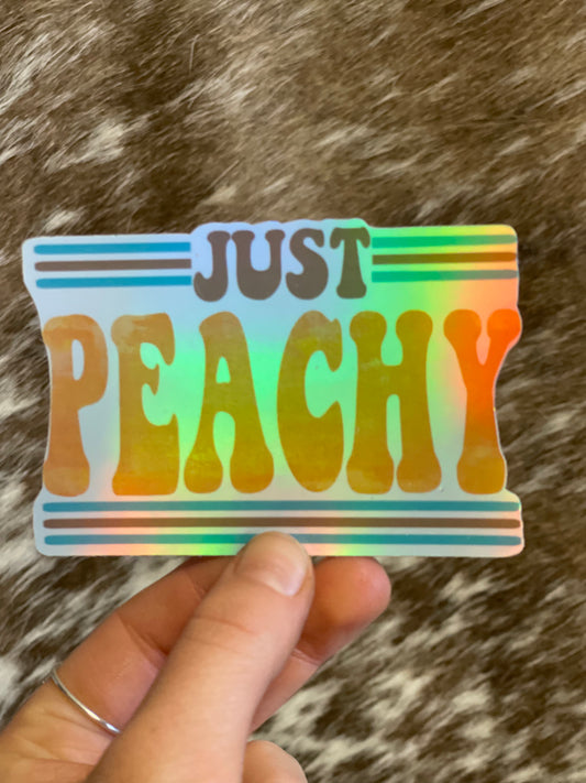 Just Peachy Sticker