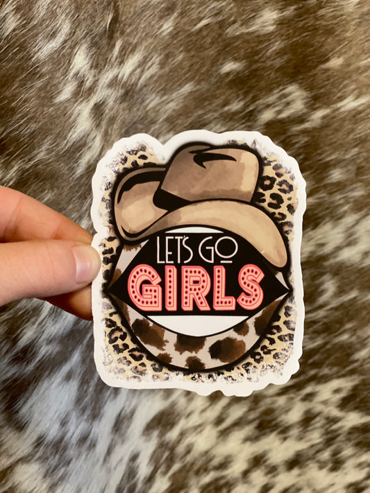 Let’s Go Girls Sticker