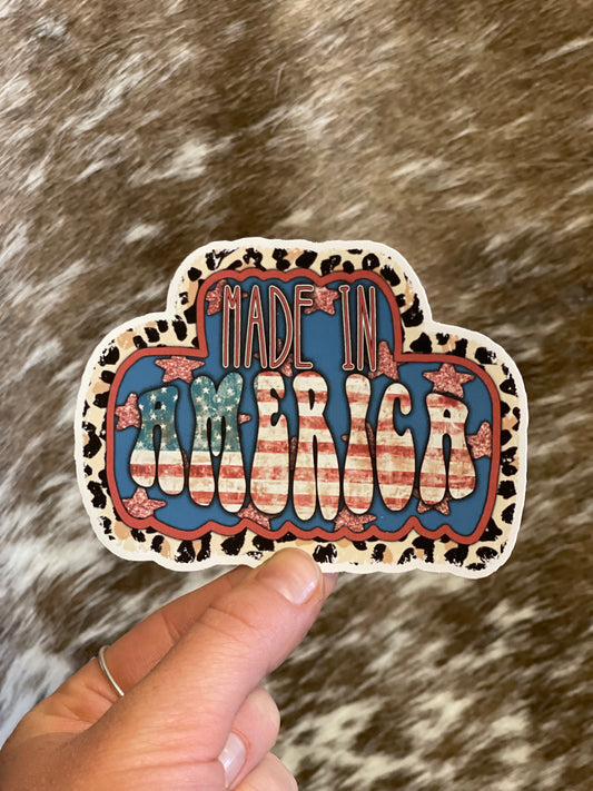 Made in America Sticker