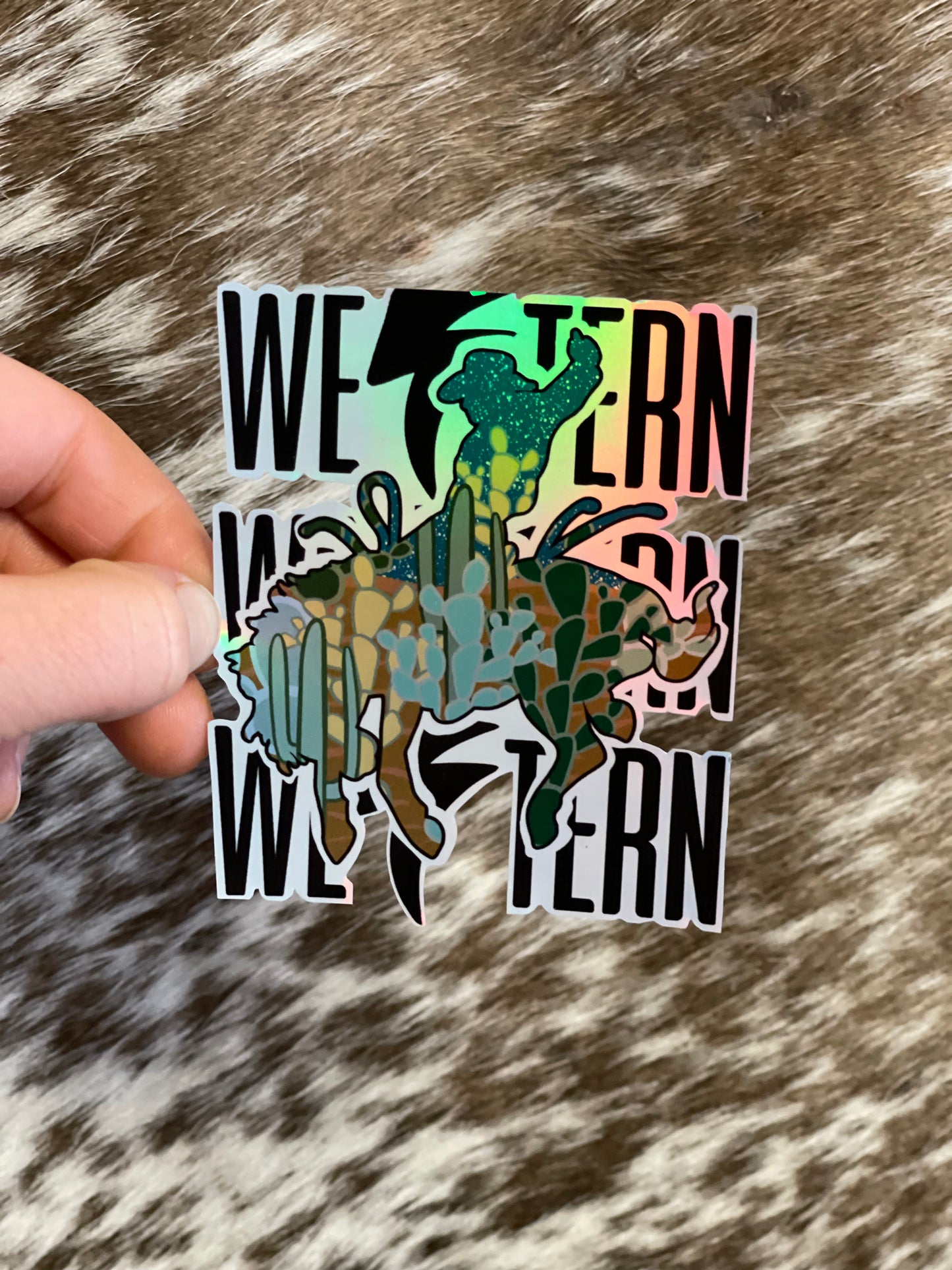 Western Bronc Sticker