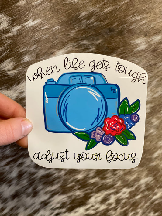 Adjust your Focus Camera Sticker