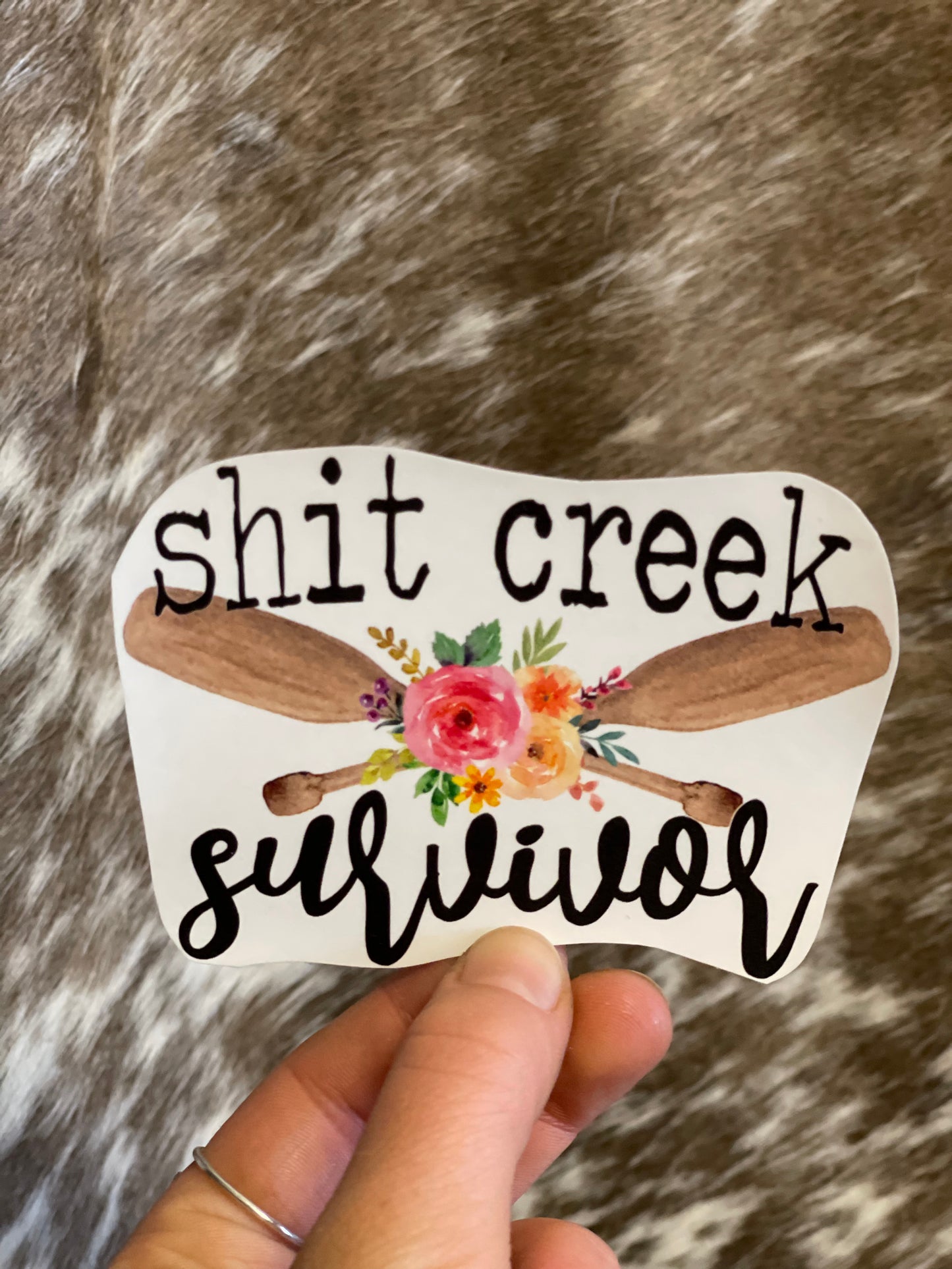 Shit Creek Survivor Sticker