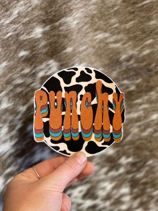 Retro Punchy Sticker