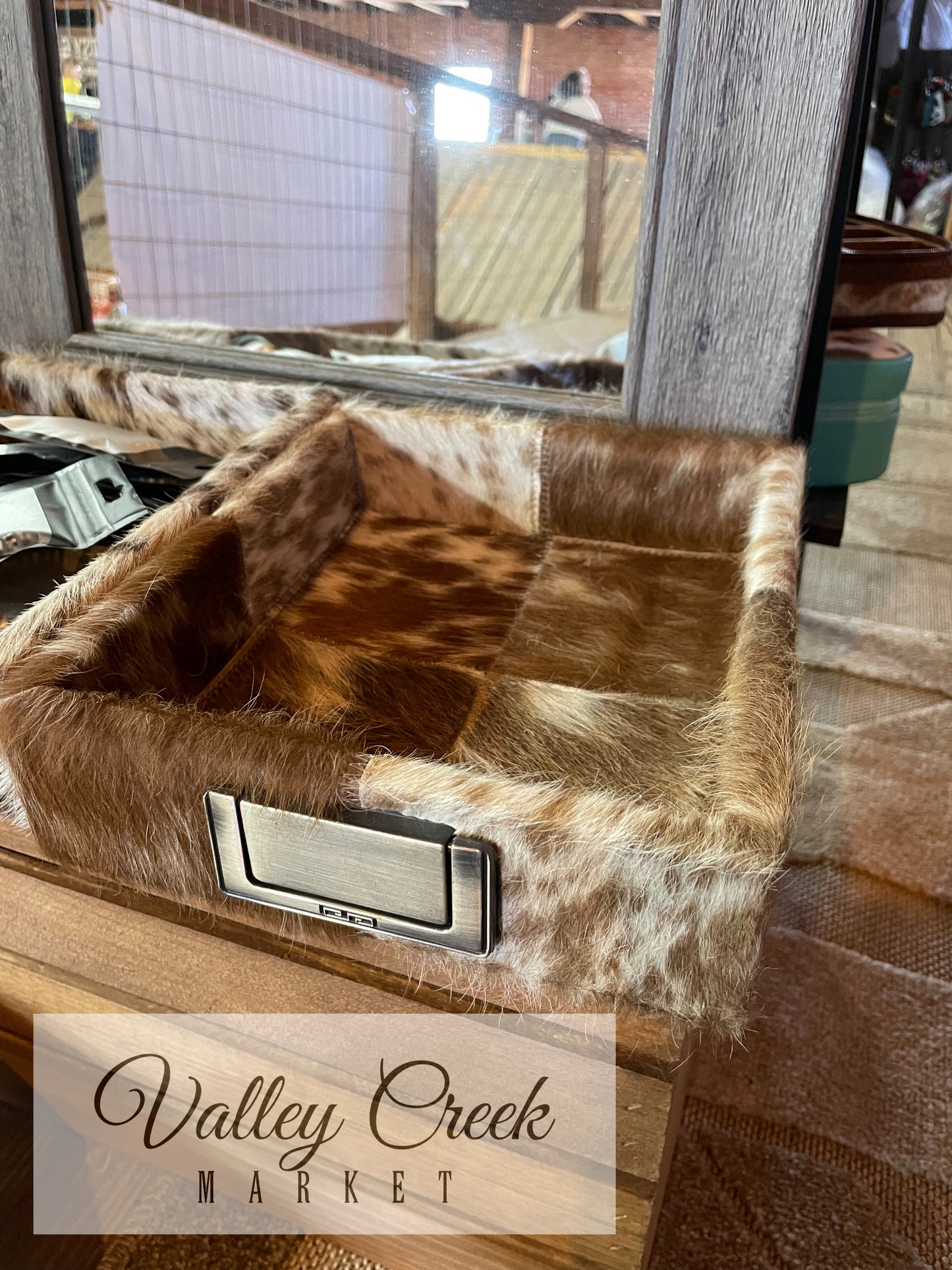 Small Cowhide Tray